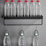 Hjemix | Matt svart badsett Moderne 1/2 - Stykke Rustfritt stål badhylde