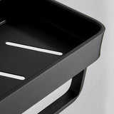 Hjemix | Matt svart badsett Moderne 1/2 - Stykke Rustfritt stål badhylde