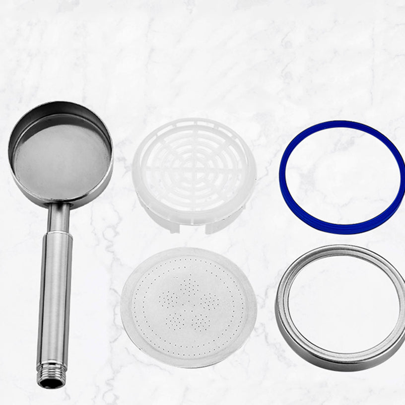 Hjemix | Rund Håndholdt Dusjhode Vannbesparende Dusjhode Laget av Rustfritt Stål