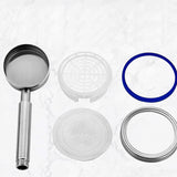 Hjemix | Rund Håndholdt Dusjhode Vannbesparende Dusjhode Laget av Rustfritt Stål