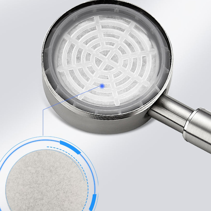 Hjemix | Rund Håndholdt Dusjhode Vannbesparende Dusjhode Laget av Rustfritt Stål