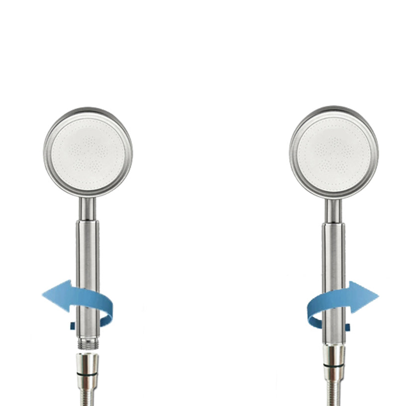 Hjemix | Rund Håndholdt Dusjhode Vannbesparende Dusjhode Laget av Rustfritt Stål
