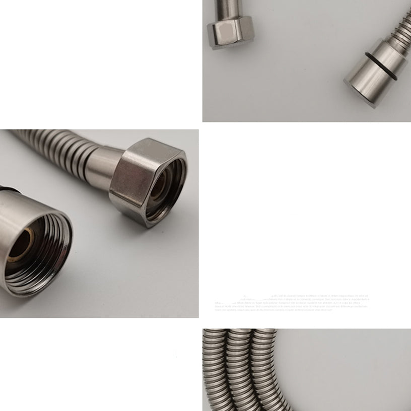 Hjemix | Rund Håndholdt Dusjhode Vannbesparende Dusjhode Laget av Rustfritt Stål