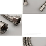 Hjemix | Rund Håndholdt Dusjhode Vannbesparende Dusjhode Laget av Rustfritt Stål