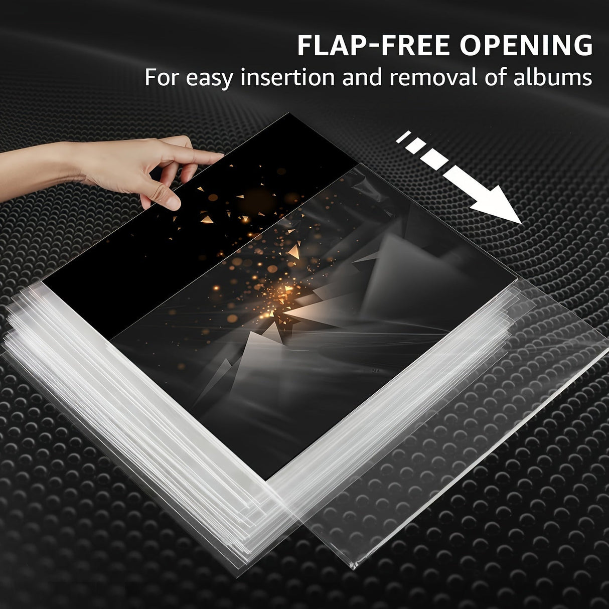 Hjemix | Premium Gjennomsiktig Vinylbeskyttelse - 12,75" LP og Gatefold-beskyttelse, slitesterk 3mil tykkelse - Ideell for gaveinnpakning