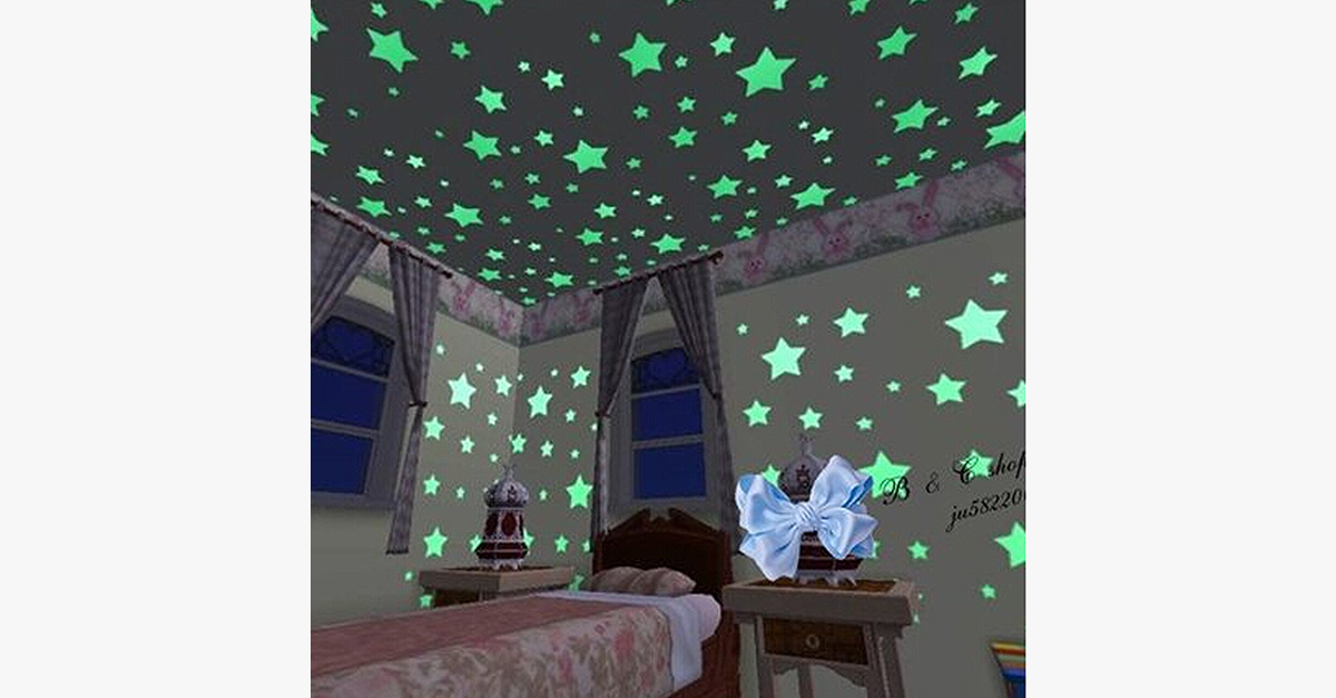 Hjemix | Lys Fluorescerende Veggklistremerker