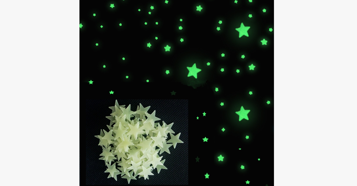 Hjemix | Lys Fluorescerende Veggklistremerker