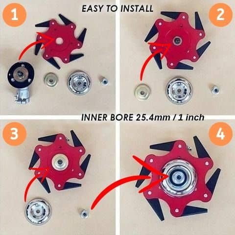 Hjemix | Universal 6-Stål Barberblad Trimmer Hode