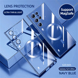 Hjemix | Transparent luksusbelegg magnetisk deksel for Samsung