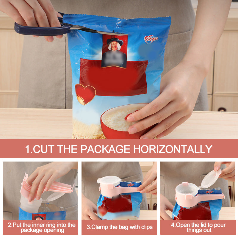 Hjemix | Matlås med lommeklips (4 stk)