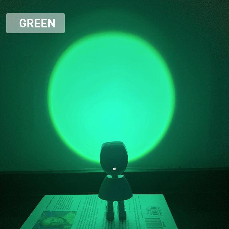 Hjemix | Romantisk Moderne Robot Solnedgang Lampe