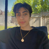 Hjemix | Rund Pendant Gylden Halskjede