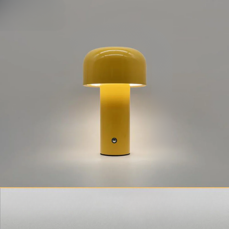 Hjemix | PowerMush Oppladbar LED Sopplampe | Ambientelys | Trådlamp for Hjemmet