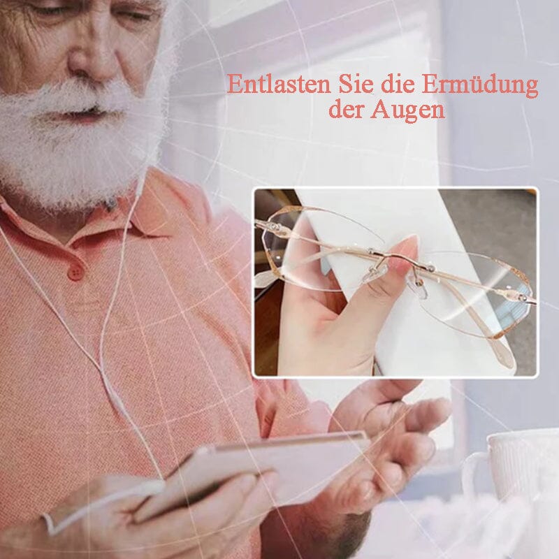 Hjemix | Fasjonable rammeløse anti-blått lys lese briller