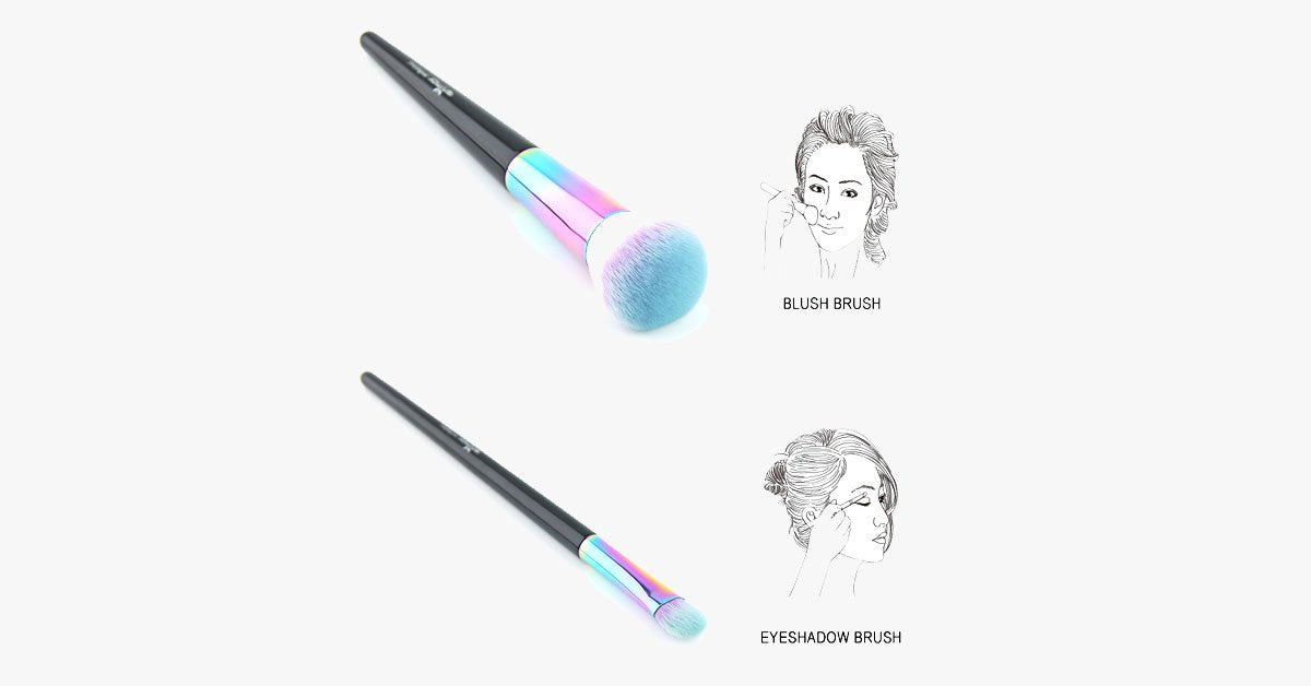 Hjemix | Svart Havfrue Regnbue Fjærsett