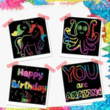 Hjemix | 【100 ark/1 sett】DIY Regnbue Magi Krat papir Kunstsett