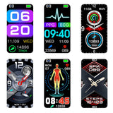 Hjemix | Smart Armbånd 3-Kanal EKG Blodtrykk Blodoksygen Blodsukker Søvndeteksjon