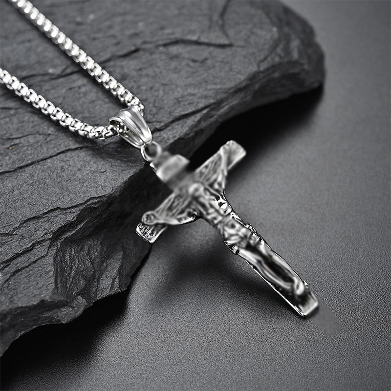 Hjemix | Titanium Steel Cross Pendant Necklace