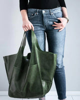 Hjemix | Stilleg og Bærekraftig Lærveske med Stor Kapasitet - Elegant, Allsidig Damehåndveske