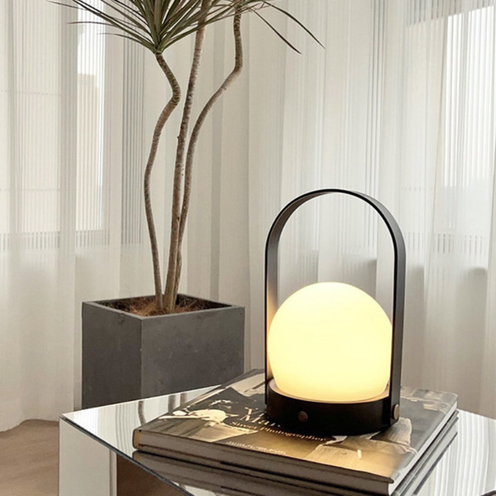 Hjemix | Royelux The Carrie Lantern Trådløs Pendellampe - Bærbar LED-lampe med Justerbar Lysstyrke