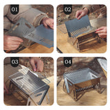 Hjemix | Rustfritt stål sammenleggbart grill