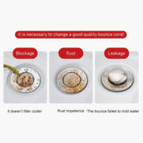 Hjemix | Universal Rustfritt Stål Pop-up Dreneringsfilter