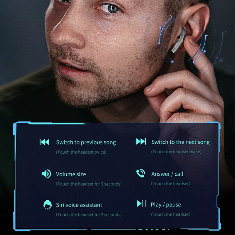 Hjemix | Støydempende Digital Skjerm Bluetooth Hodetelefoner