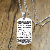 Hjemix | Engelsk alfabet rustfritt stål halskjede