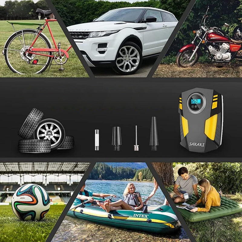 Hjemix | Bærbar digital skjerm luftpumpe