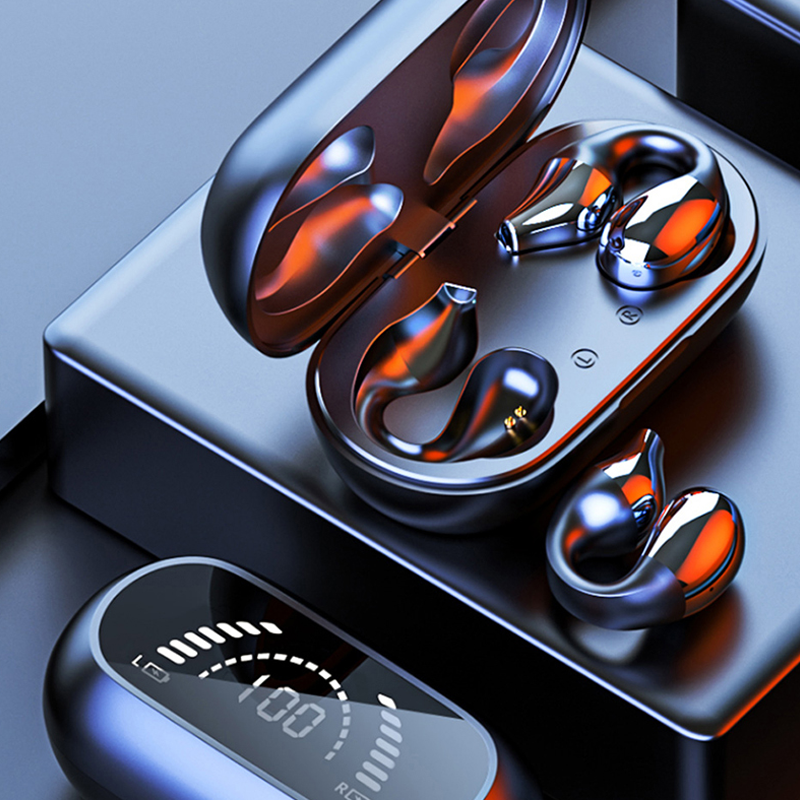 Hjemix | Trådløs øreklipp benledning hodetelefoner