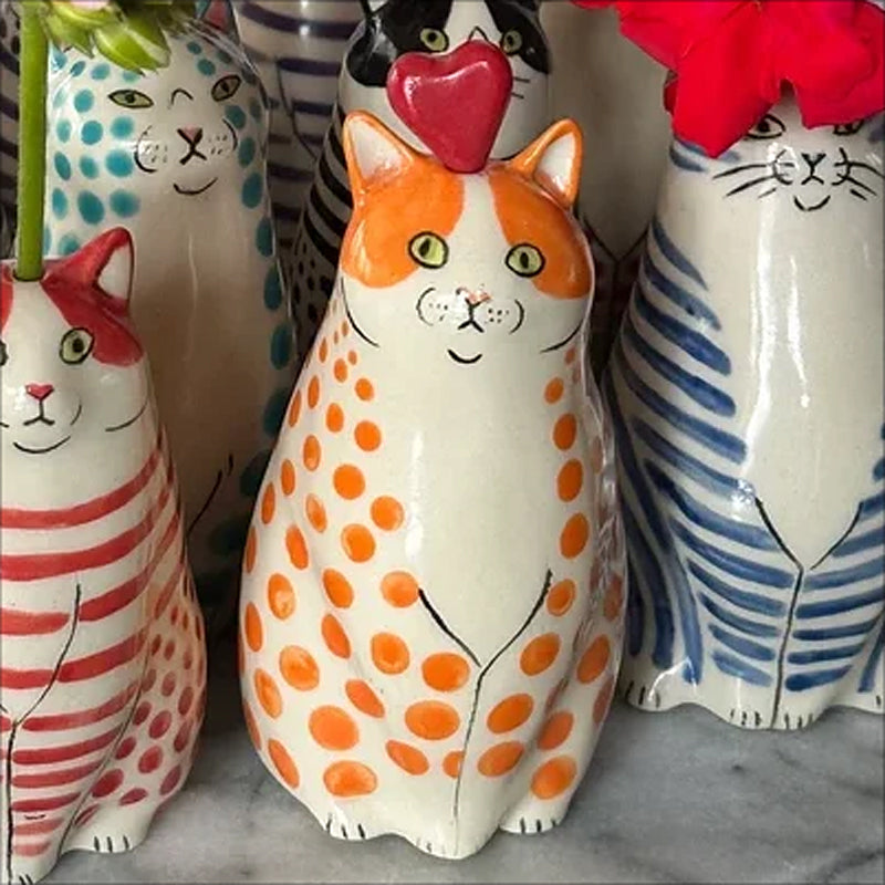 Hjemix | Prikkete Katt Vase