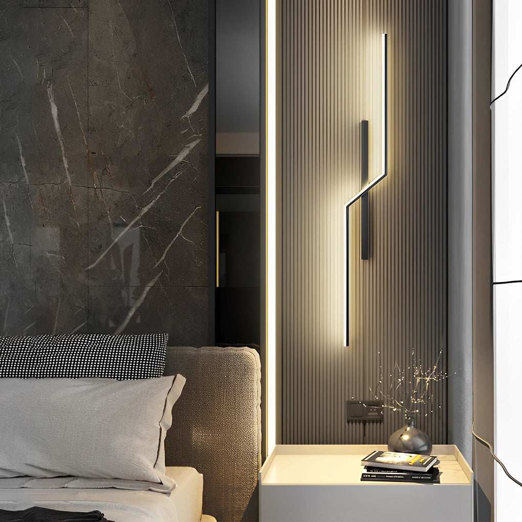 Hjemix | Linjer Kreativ LED Moderne Minimalistisk Vegglampe Dekorative Vegglamper Belysning