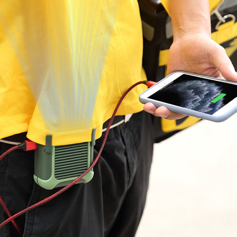 Hjemix | USB oppladbar bærbar hoftevifte