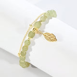 Hjemix | Hetian Jade Armbånd med Blad