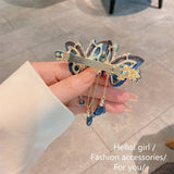 Hjemix | Temperament Sommerfugl Rhinestone Tuss hårnål