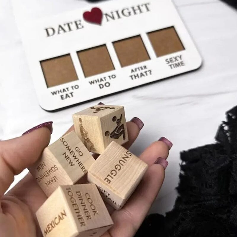 Hjemix | Morsomme Date Night Terninger Nattutgave - Årsdagsgave