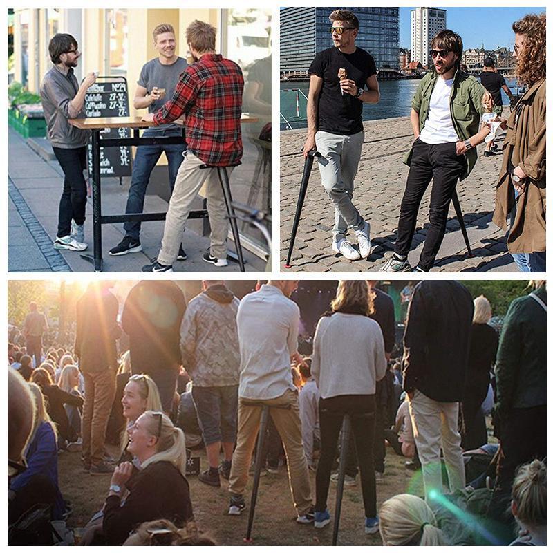 Hjemix | Portable Mini Folding Chair for Queuing Outdoors etc.