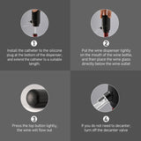 Hjemix | Gjenbrukbar lekkasjesikker silikonforseglinghette for champagne- og vinflasker