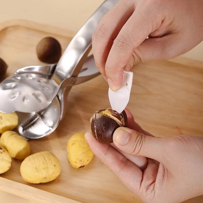 Hjemix | Rustfritt Stål Nøtt Kastanjebolle Åpner