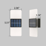 Hjemix | LumaZen Solar-Drevet LED Vegglampe | Værbestandig | Solcelledrevet Utendørsbelysning | Hage- og Terrasseinnredning