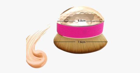 Hjemix | Lett-for-bruk Palm Oval Brush for perfekt blending av sminke