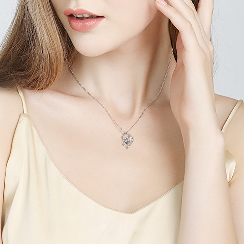 Hjemix | Bokstav Hjerte Halskjeder for Mamma