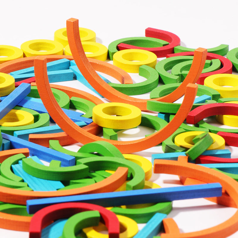 Hjemix | Montessori Barns Puslespill Logikktrening Ring Spill