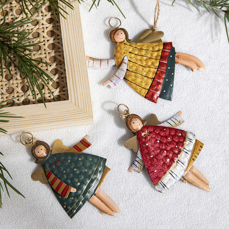 Hjemix | Retro Jern Kunst Juleengel Dekorasjon