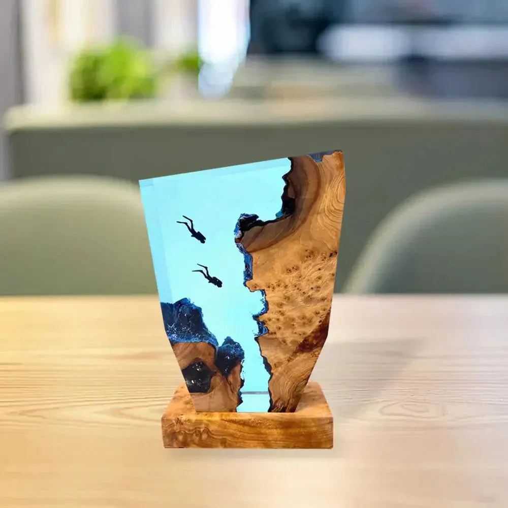 Hjemix | Wave LED-lampe laget av harpiks