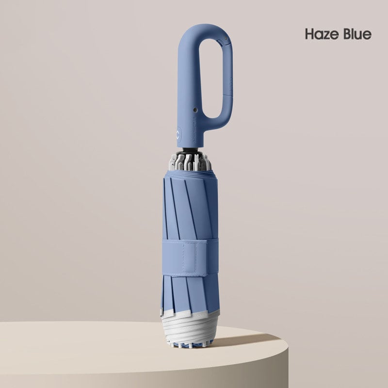 Hjemix | Ring spenne paraply, Reflekterende sikkerhetsstripe, Solid vindbestandig, Reiseportabel