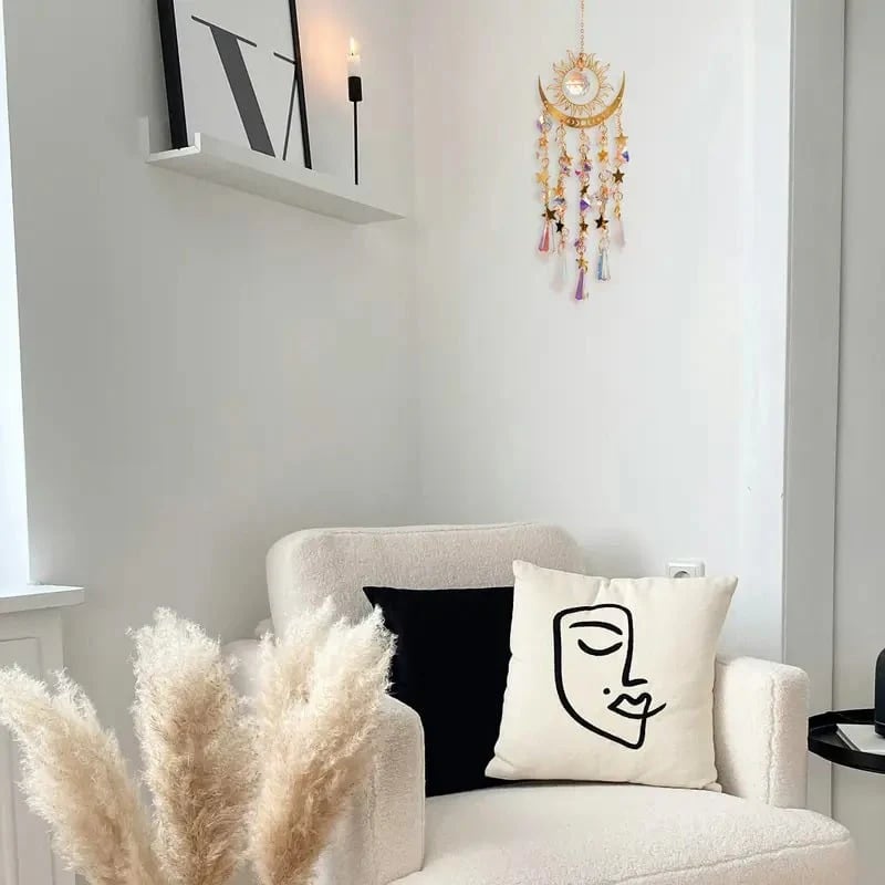 Hjemix | ⏰⌛ Krystall solfanger, innendørs og utendørs dekorasjon for vinduer, soverom, terrasse og hage️