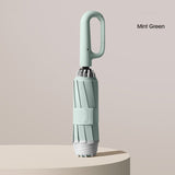 Hjemix | Ring spenne paraply, Reflekterende sikkerhetsstripe, Solid vindbestandig, Reiseportabel