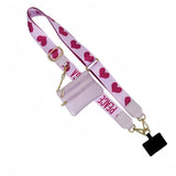 Hjemix | Justerbar telefon lanyard crossbody stropp med lommebok
