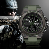 Hjemix | Sporty Dual-Display Mode Multifunctional Waterproof Luminous Men's Wristwatch
